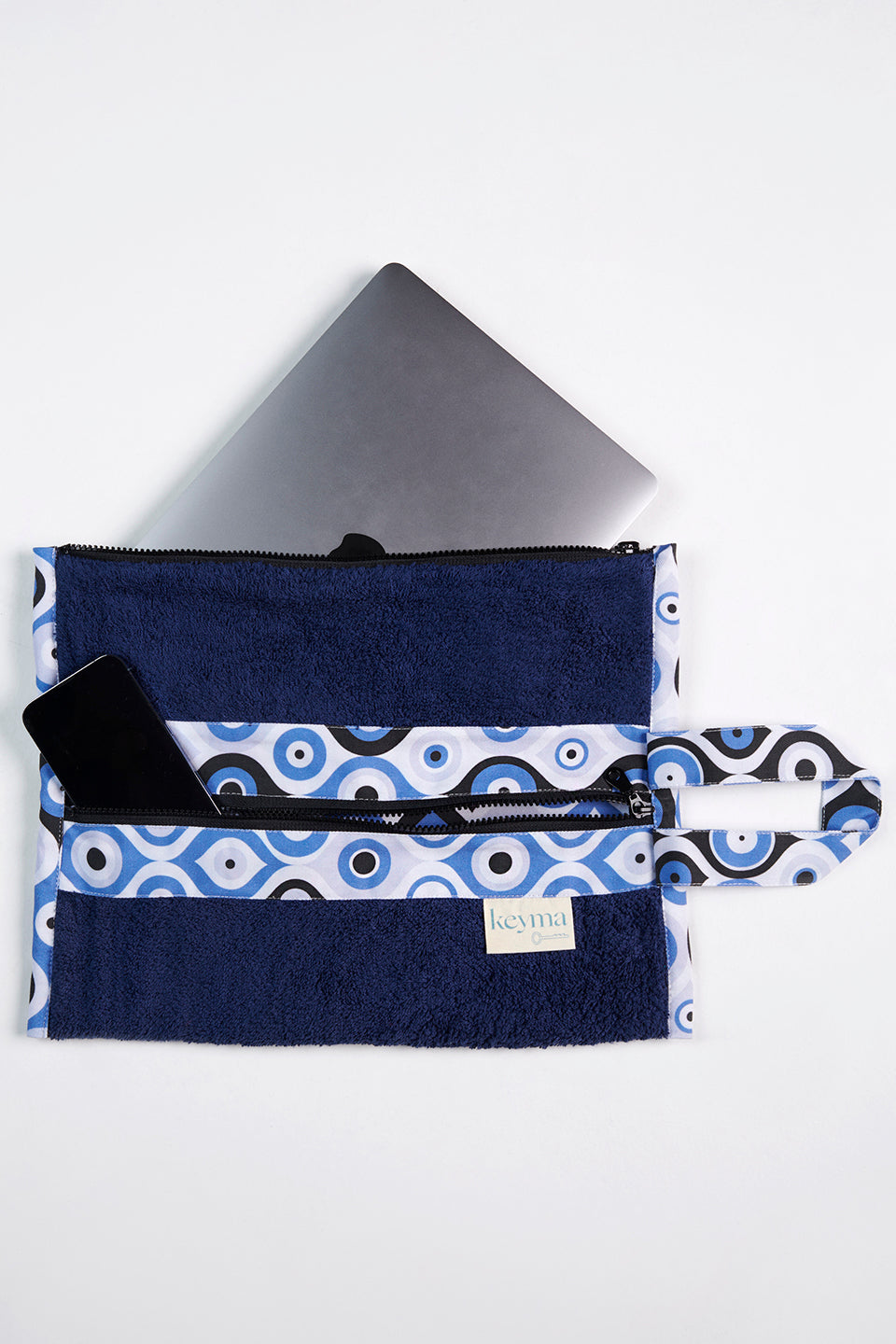Double Zipper Waterproof Pouch - Evil Eye