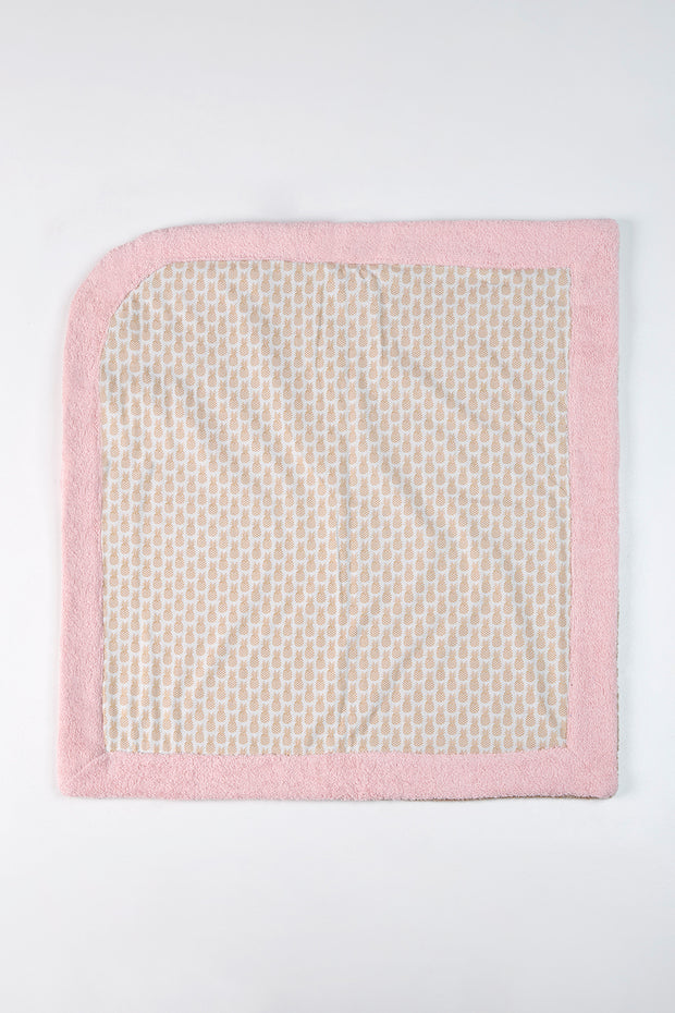 Baby Hooded Towel - Pink Pineapples