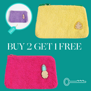 Buy 2 Small Zipper Pouches + One Pouch Free